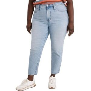 MADEWELL The Perfect Vintage Lightweight Blue Wash Ankle Jeans 37 Plus Size